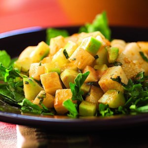 Jicama & Cucumber Salad with Red Chile Dressing